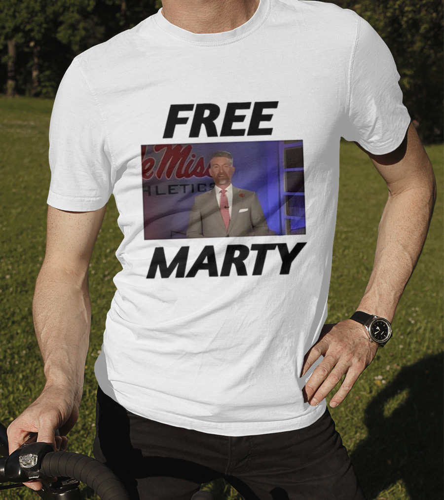 Marty Smith Free Marty Ole Miss Athletics T-Shirt
