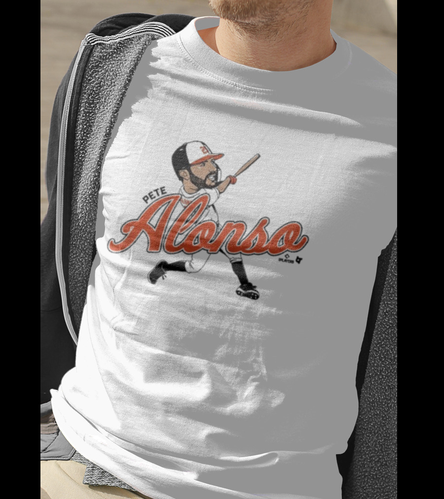Pete Alonso Baltimore Orioles Caricature Player Illustration T-Shirt