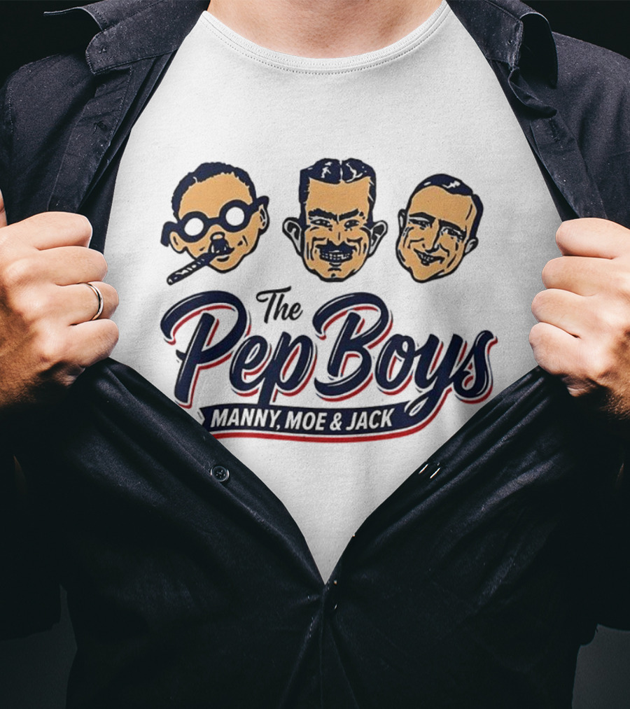 The Pep Boys Manny Moe & Jack Vintage Retro Style T-Shirt