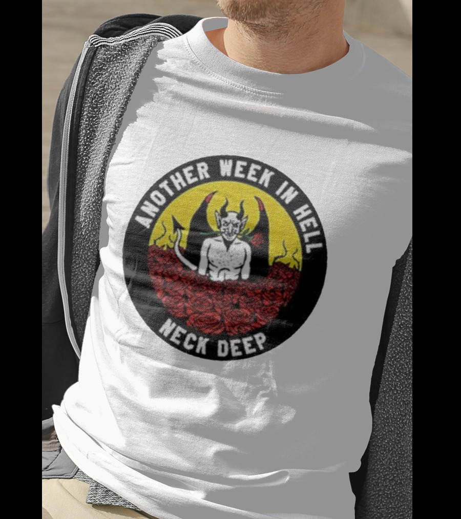 Neck Deep Another Week In Hell Devil Roses T-Shirt