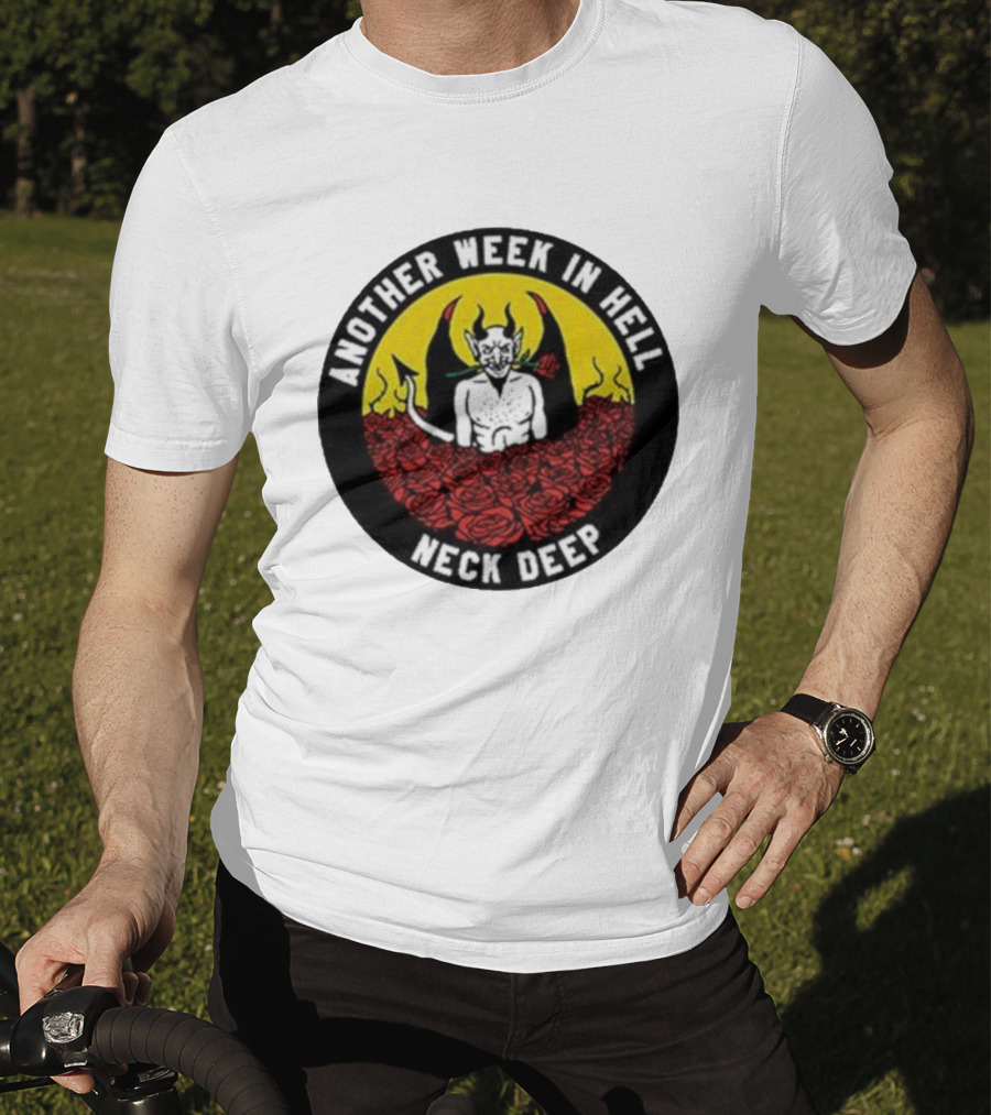 Neck Deep Another Week In Hell Devil Roses T-Shirt