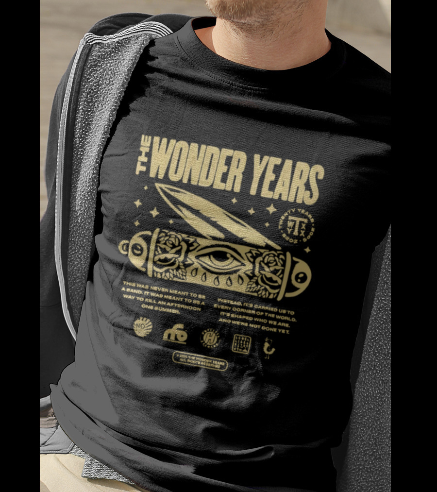 The Wonder Years Carhartt 20 Year Anniversary Collab With Eye Symbol And Knife T-Shirt
