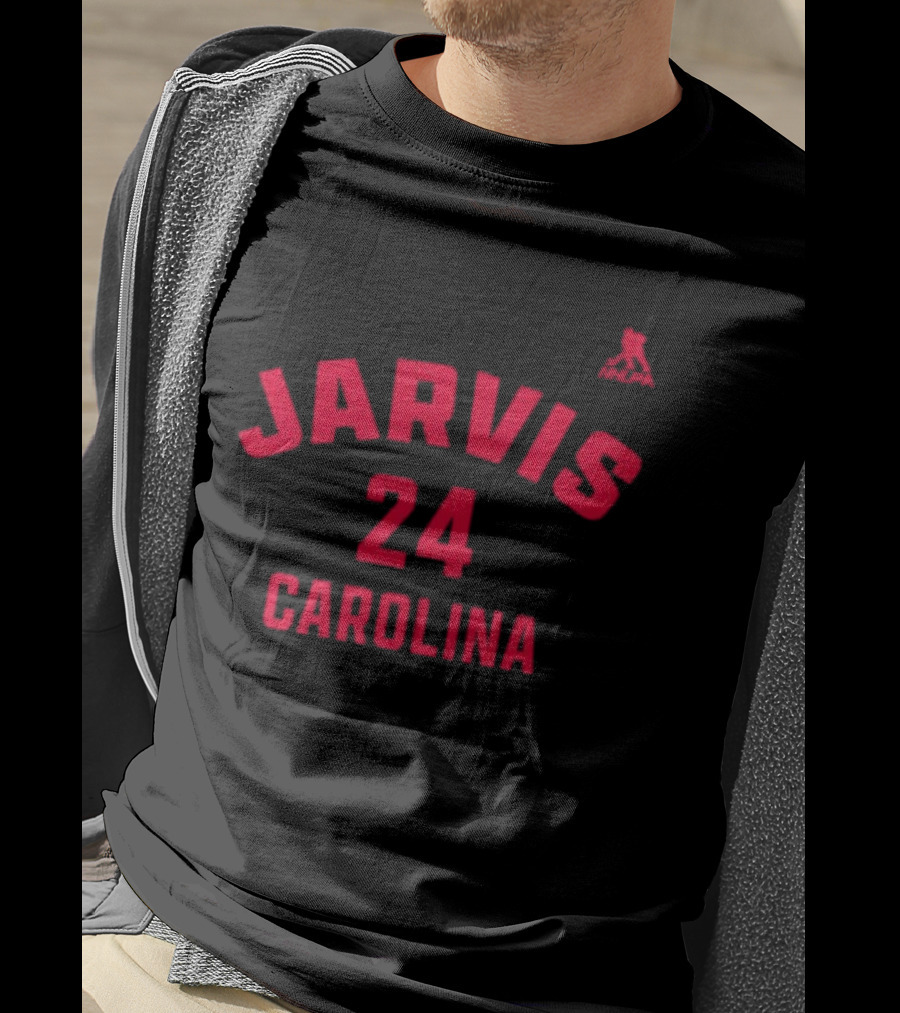 Seth Jarvis 24 Carolina Hurricanes Name And Number T-Shirt