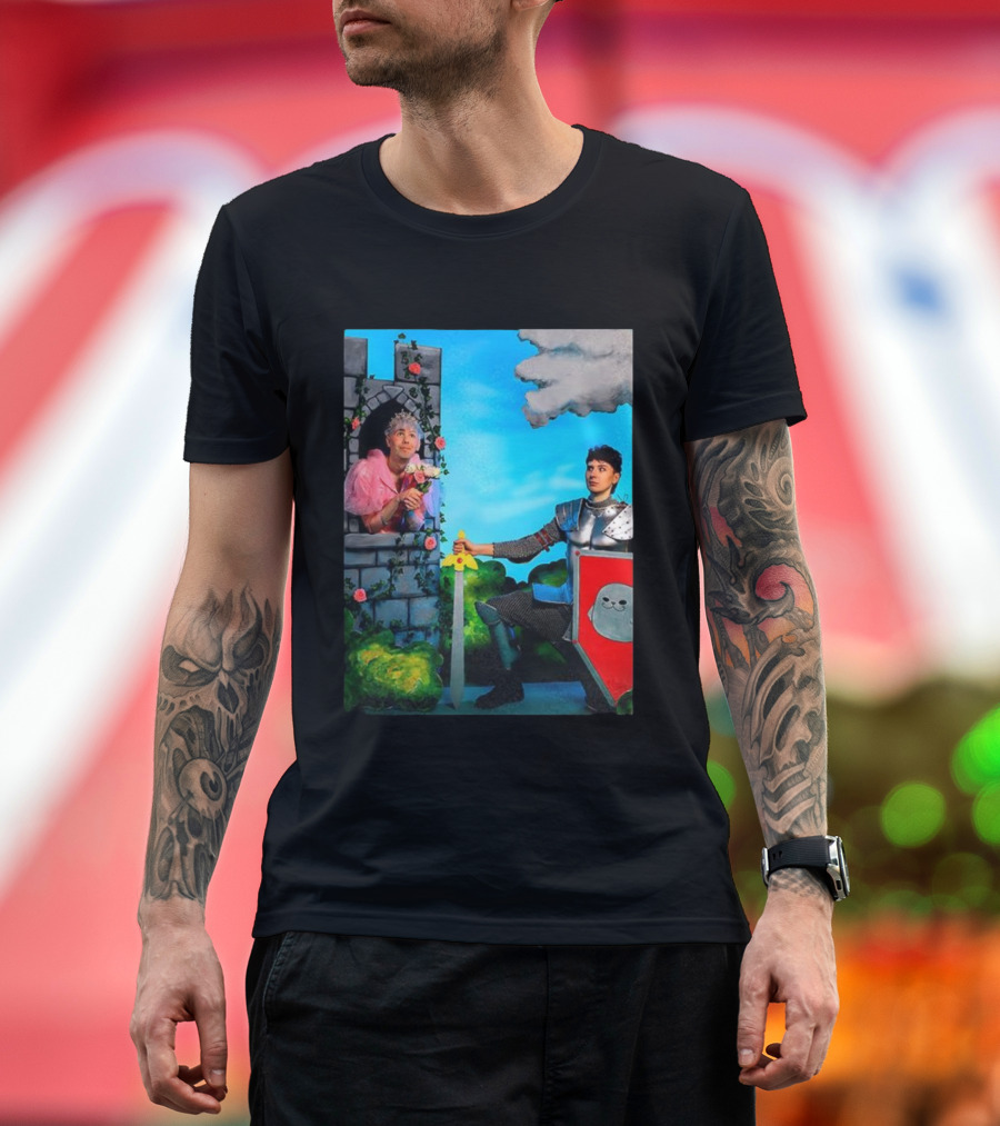 Dan Howell Phil Lester Princess Knight Drama Fantasy Scene T-Shirt