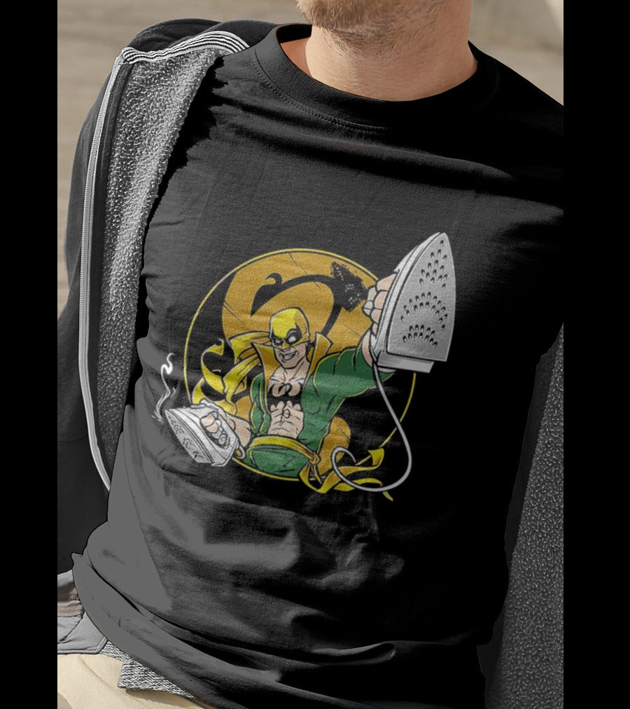 Ironing Fist Marvel Comics Parody Iron Fist Inspired T-Shirt