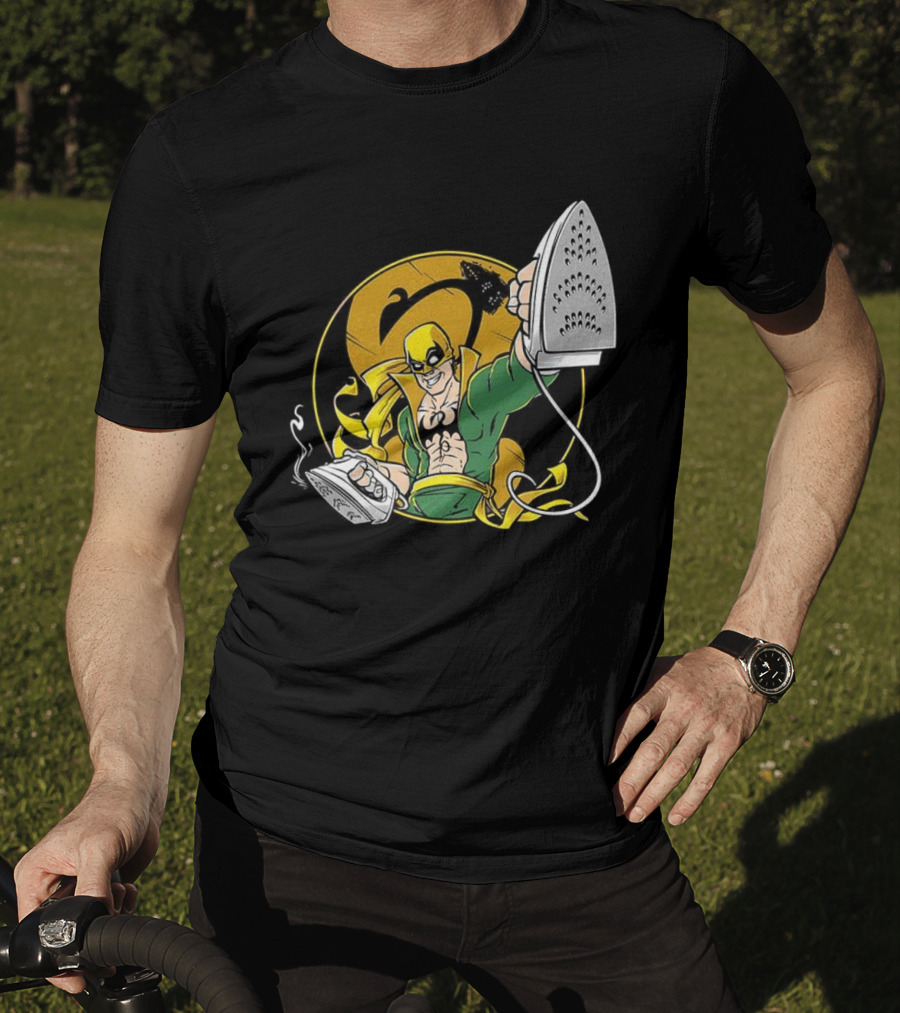 Ironing Fist Marvel Comics Parody Iron Fist Inspired T-Shirt