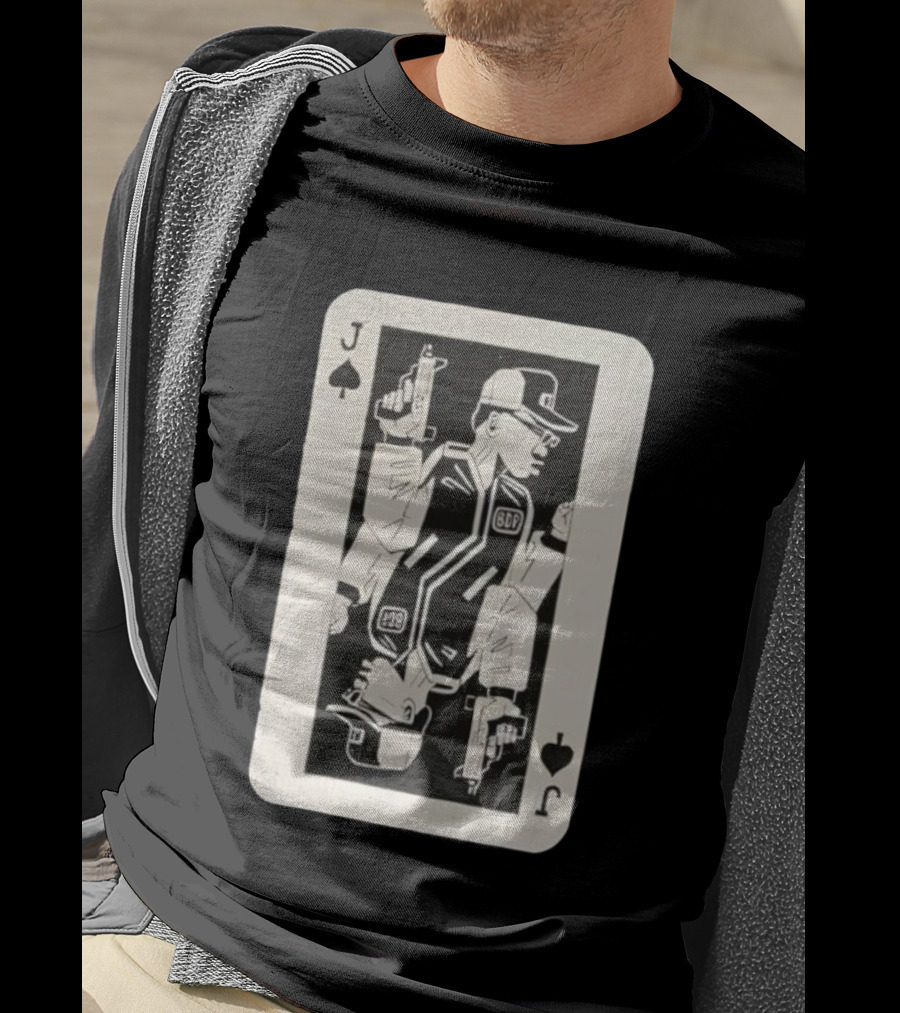 Jack Of Spades BDP 49 Retro Card Art T-Shirt