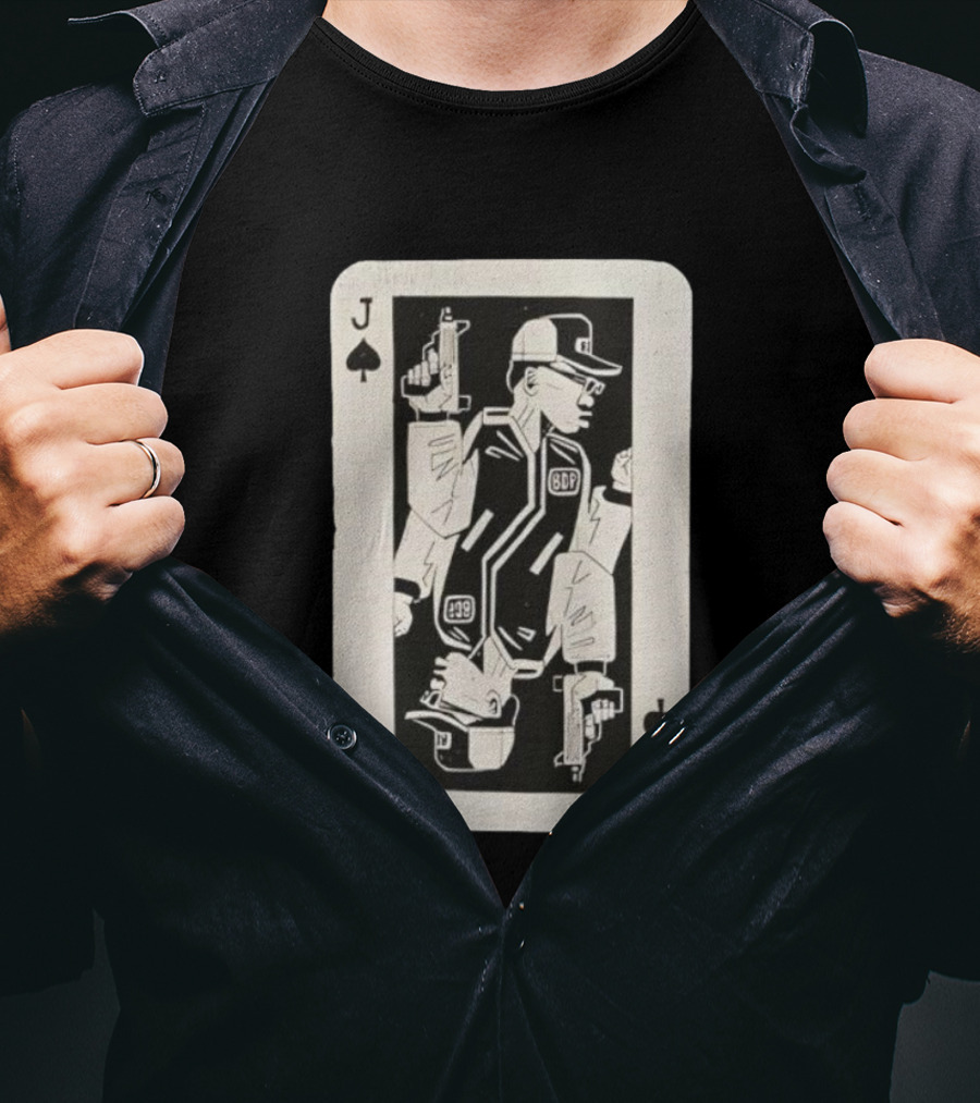Jack Of Spades BDP 49 Retro Card Art T-Shirt