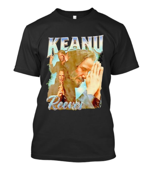 Keanu Reeves Meditative Poses Collage T-Shirt