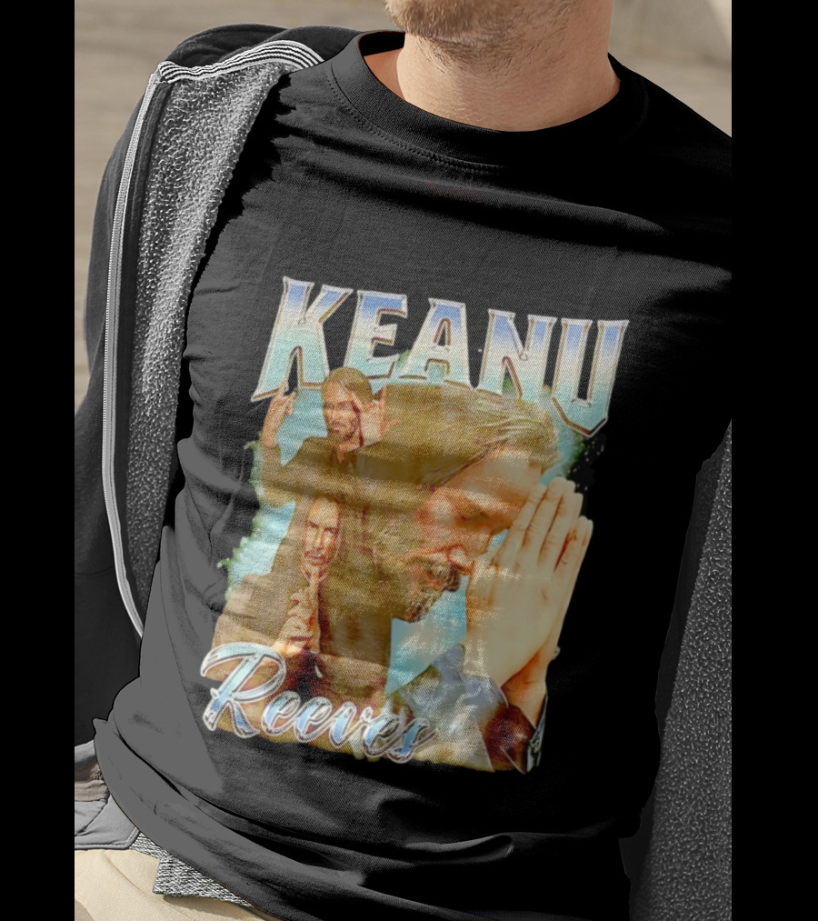 Keanu Reeves Meditative Poses Collage T-Shirt