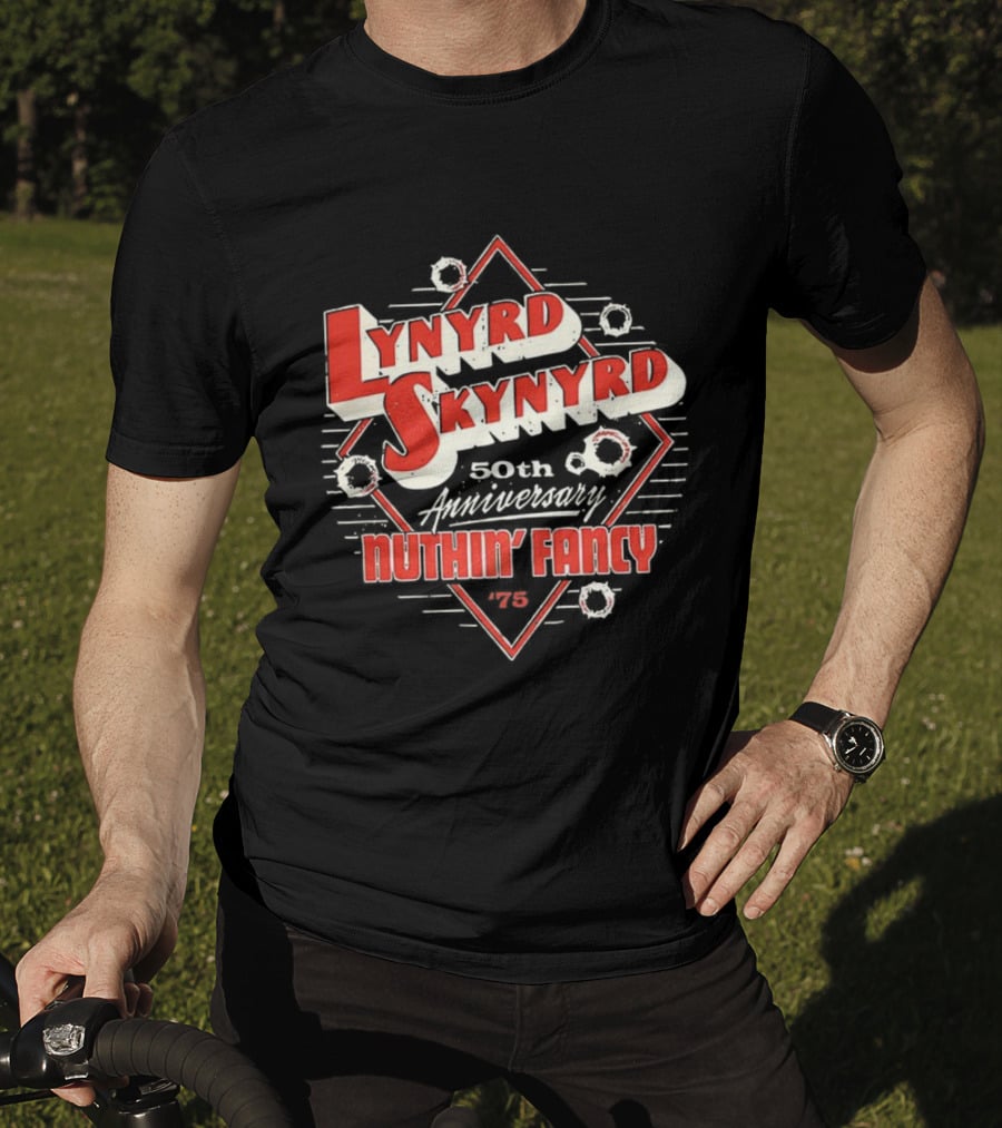 Lynyrd Skynyrd 50th Anniversary Nuthin' Fancy 1975 T-Shirt