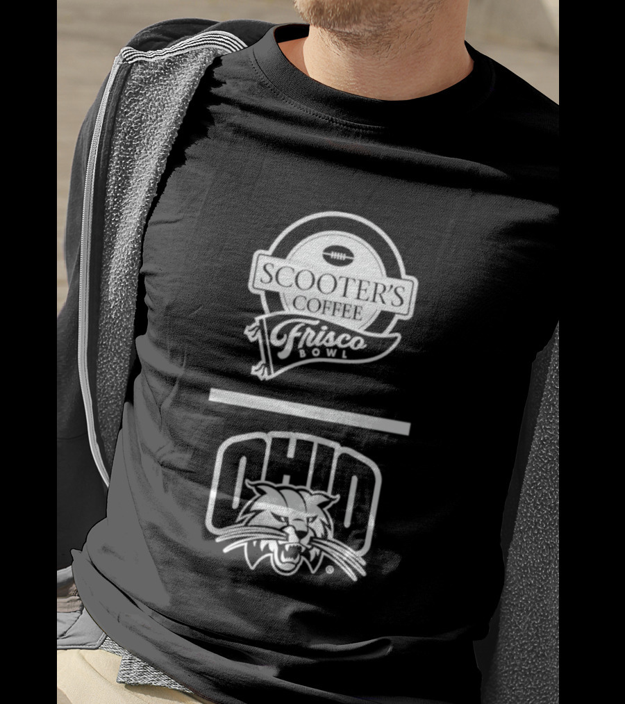 Ohio Bobcats Scooters Coffee Frisco Bowl 2025 T-Shirt