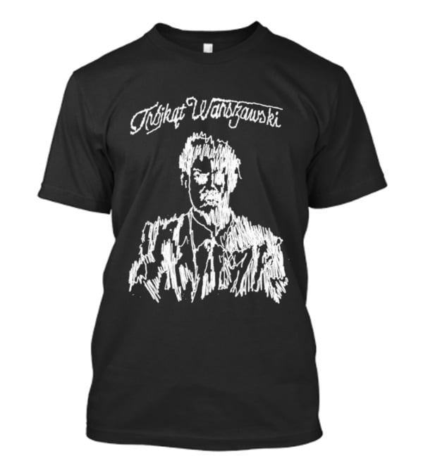 Trójkąt Warszawski Czarny Monochrome Portrait T-Shirt