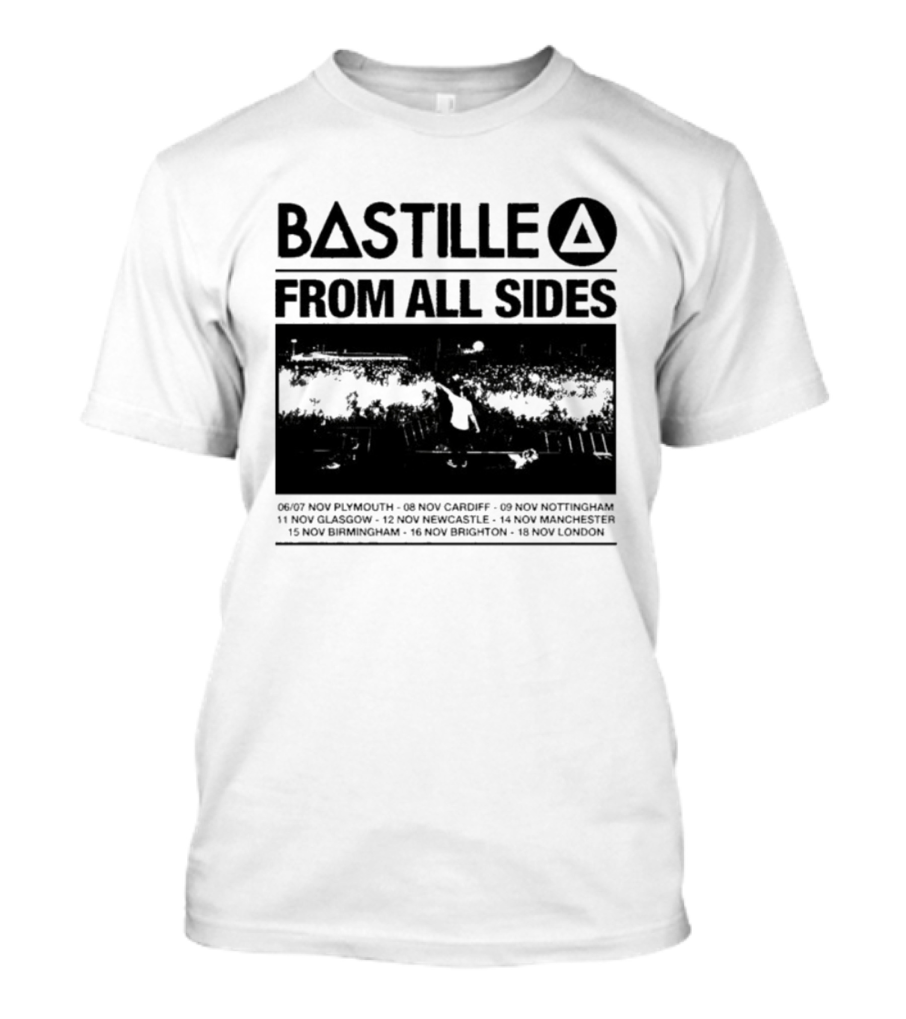 Bastille From All Sides Live Tour 2026 European Cities Journey T-Shirt