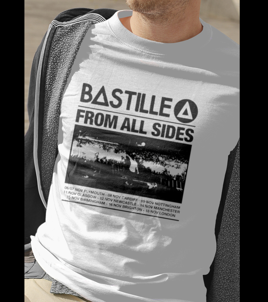 Bastille From All Sides Live Tour 2026 European Cities Journey T-Shirt