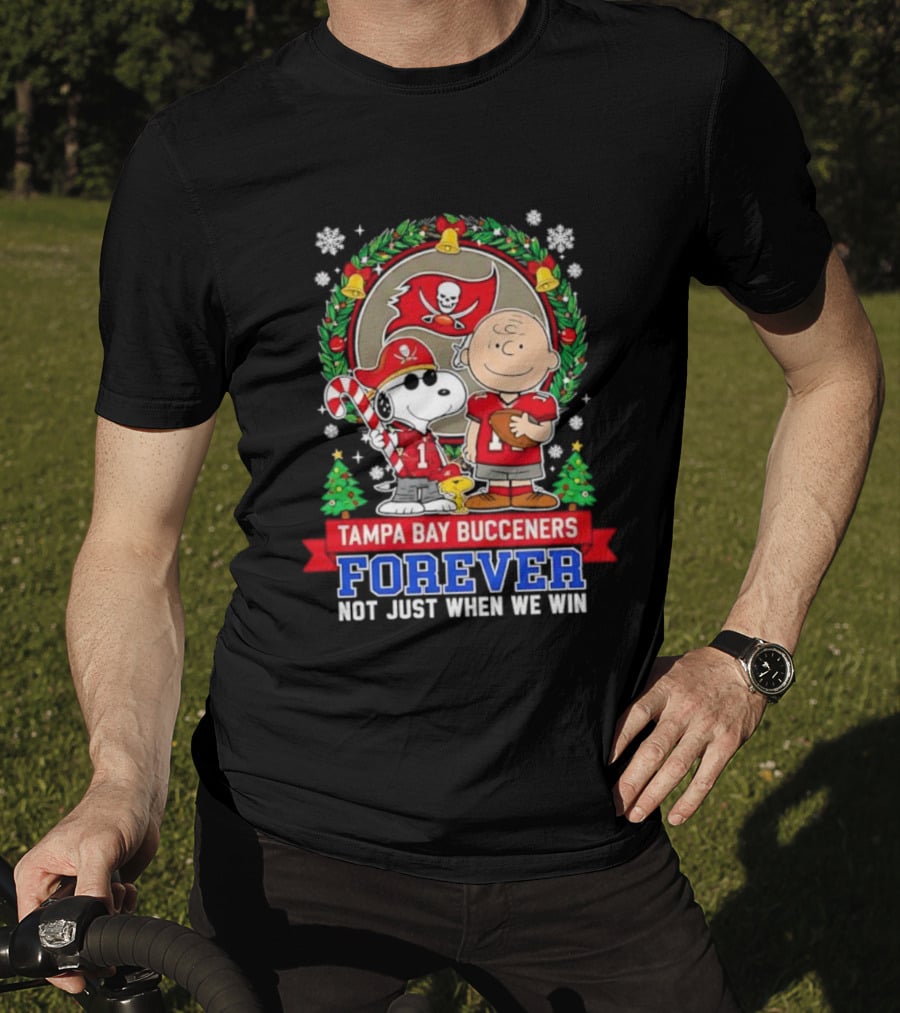 Tampa Bay Buccaneers Snoopy Christmas Forever Not Just When We Win T-Shirt