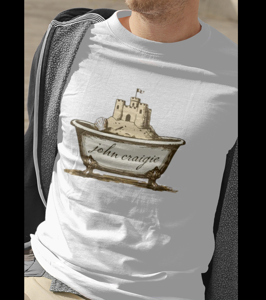 John Craigie Sandcastle Bathtub Retro Style T-Shirt