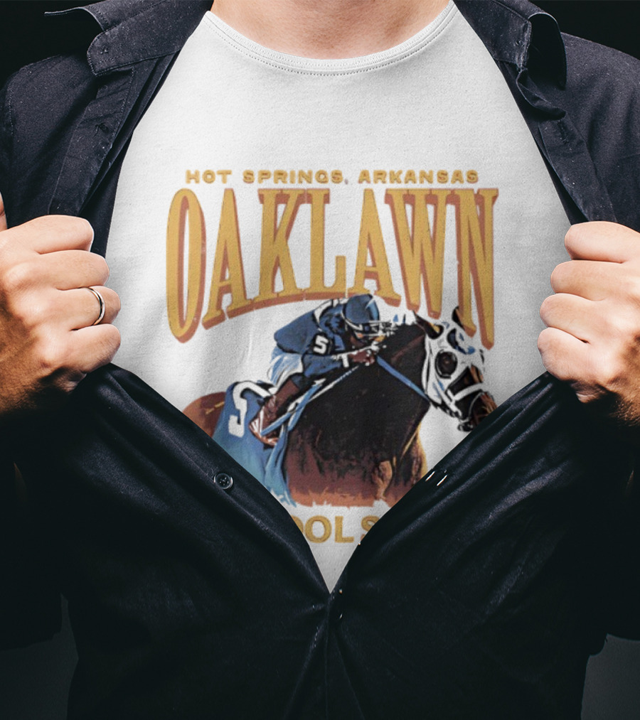 Oaklawn Hot Springs Arkansas Barstool Sports Horse Racing T-Shirt
