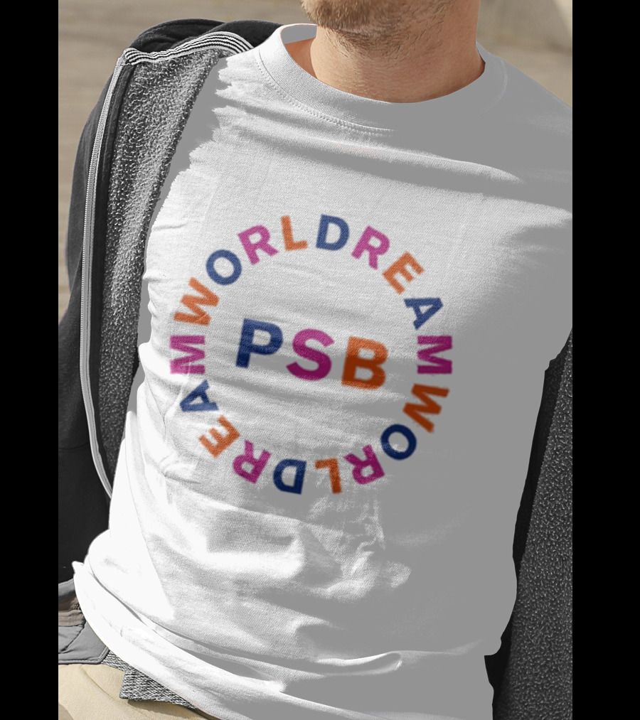 Pet Shop Boys PSB Dreamworld Circle Text T-Shirt