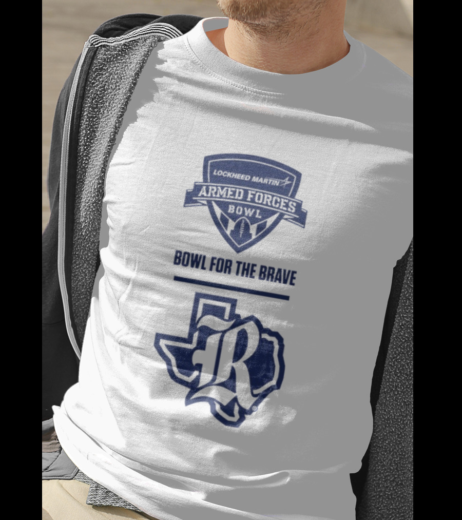 Rice Owls Bowl For The Brave Armed Forces Bowl Texas Icon T-Shirt