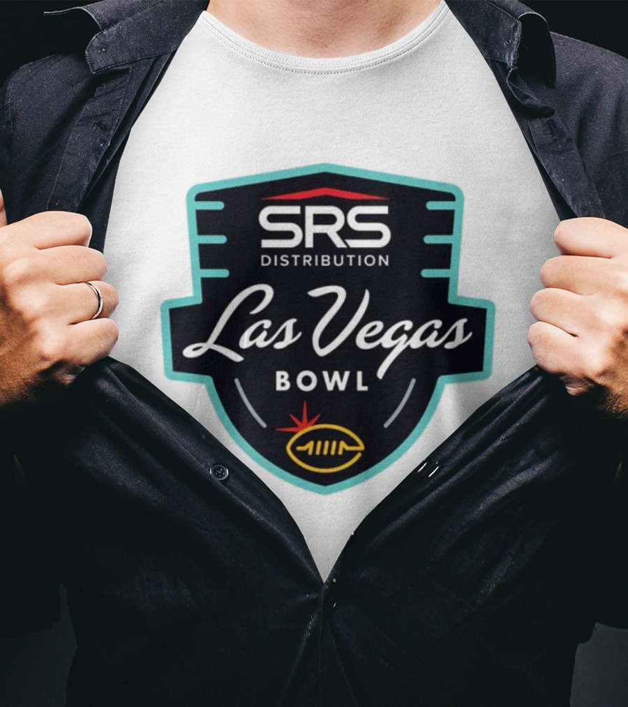 SRS Distribution Las Vegas Bowl Football Event Emblem T-Shirt