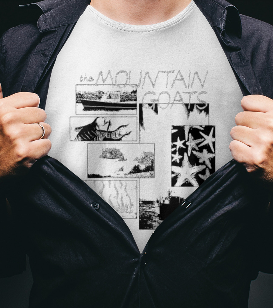The Mountain Goats Collage Ozona El Paso New Iberia Tulareća Glynnis Napanoch Pure Heat Yasminas T-Shirt