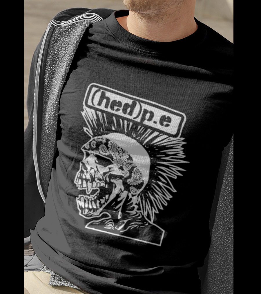 Hed PE Punk Skull Art Exploited Rip T-Shirt