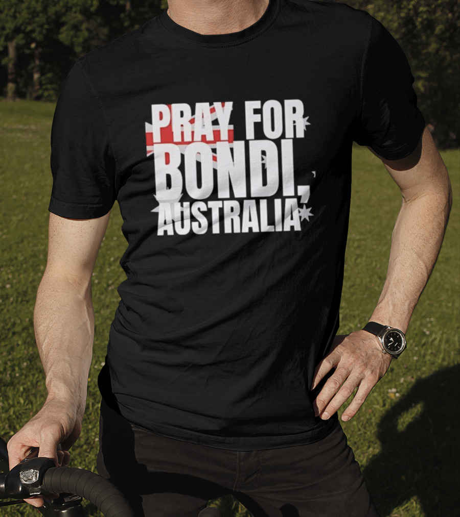 Pray For Bondi Australia Flag Tribute T-Shirt
