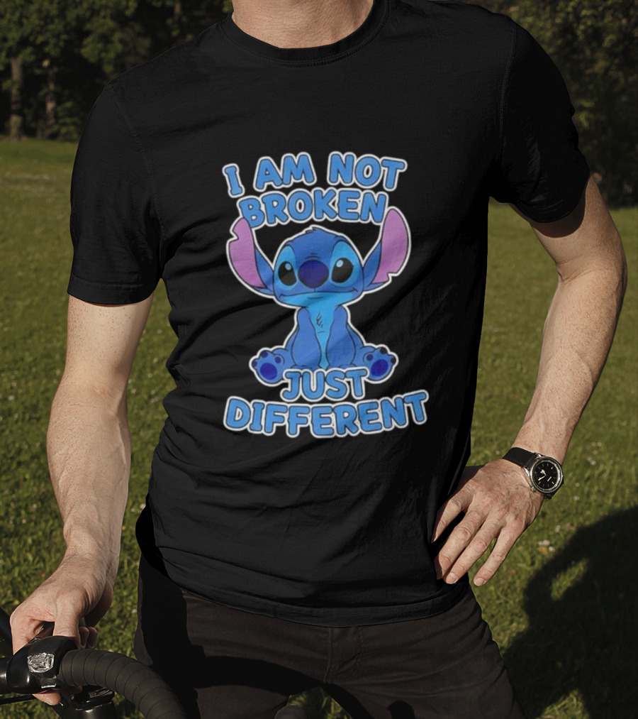 I Am Not Broken Just Different Stitch T-Shirt