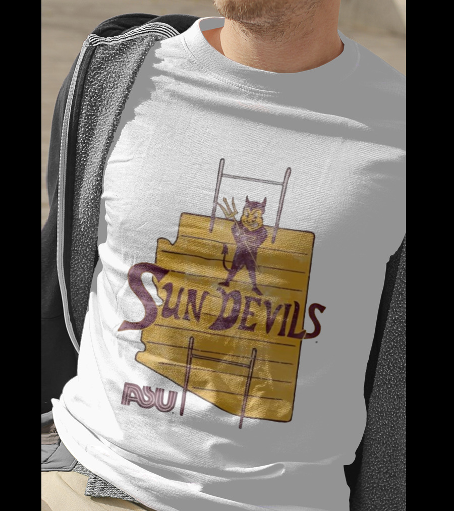 Arizona State Sun Devils Vintage ASU Map T-Shirt