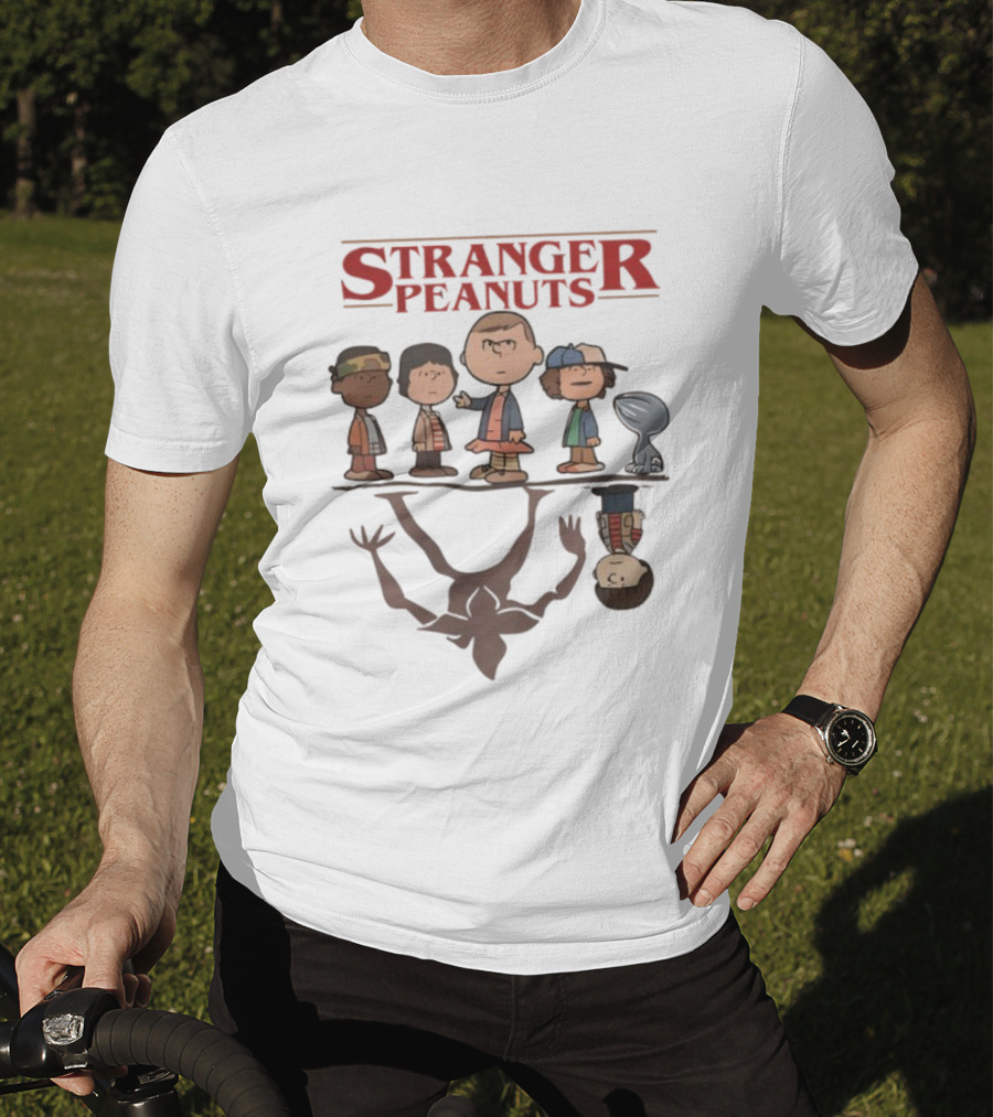 Stranger Peanuts Upside Down Demogorgon Crossover T-Shirt