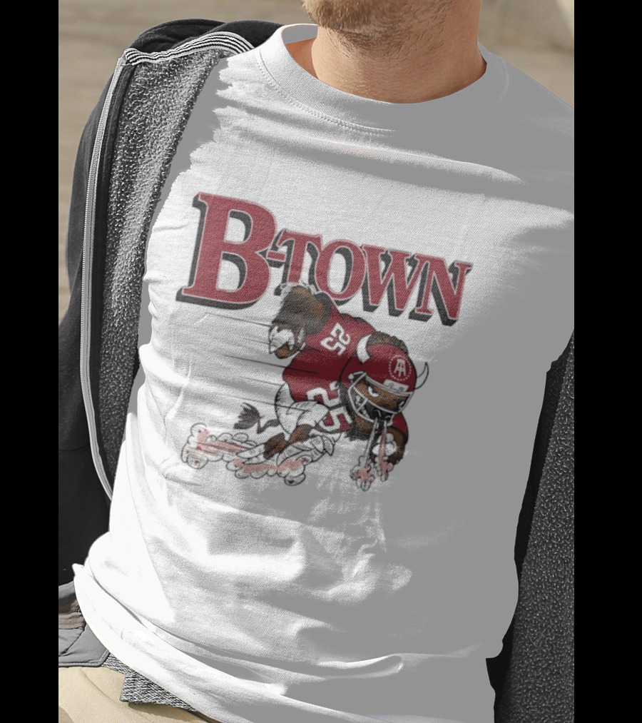 B-Town Indiana Hoosiers Mascot Running Buffalo T-Shirt