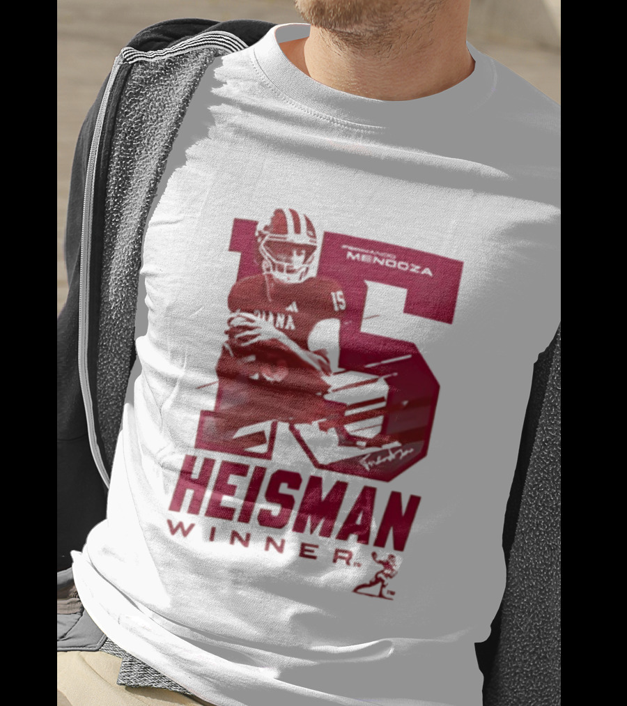 Indiana Hoosiers Football Heisman Winner 15 Fernando Mendoza T-Shirt