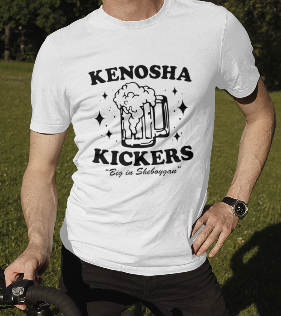 Kenosha Kickers Big In Sheboygan Beer Bubbles And Stars T-Shirt