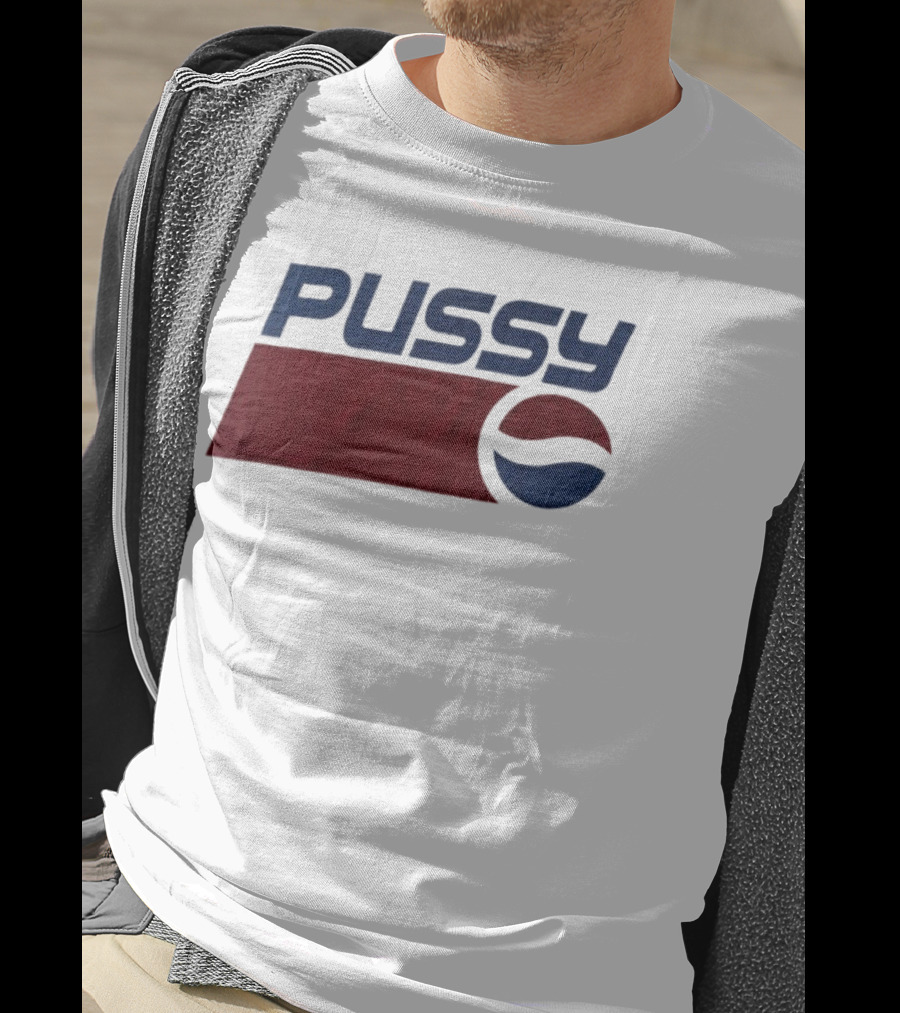 Pussy Pepsi Co Vintage Logo Parody T-Shirt