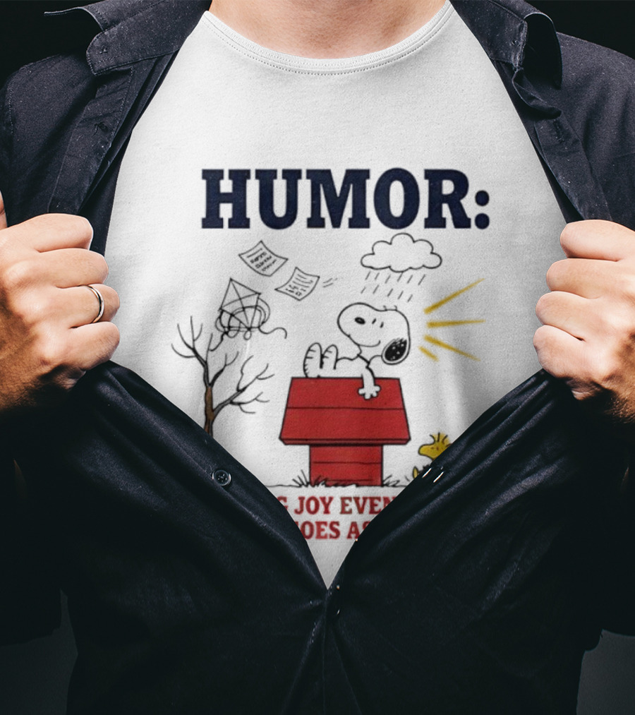 Humor Snoopy And Woodstock Finding Joy Even When Nothing Goes As Planned T-Shirt