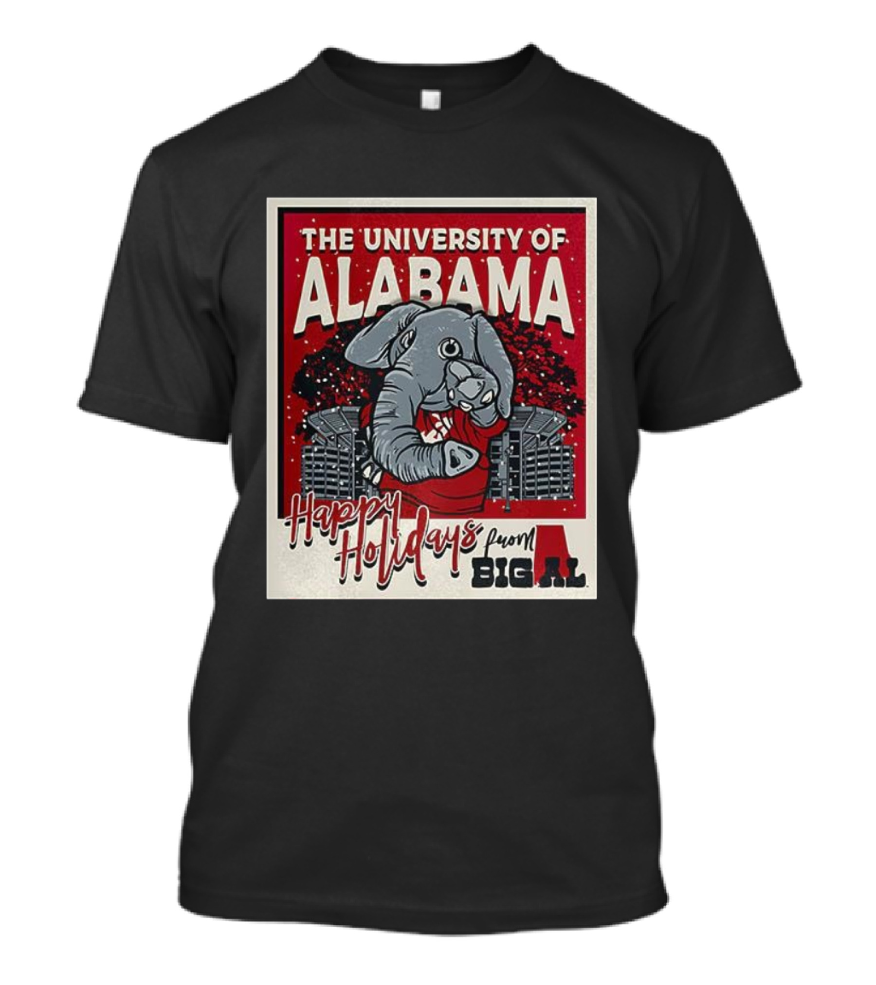 The University Of Alabama Happy Holidays From Big Al T-Shirt