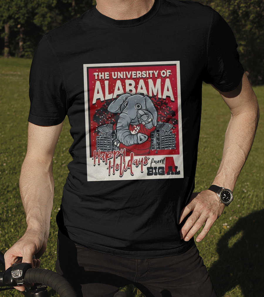 The University Of Alabama Happy Holidays From Big Al T-Shirt