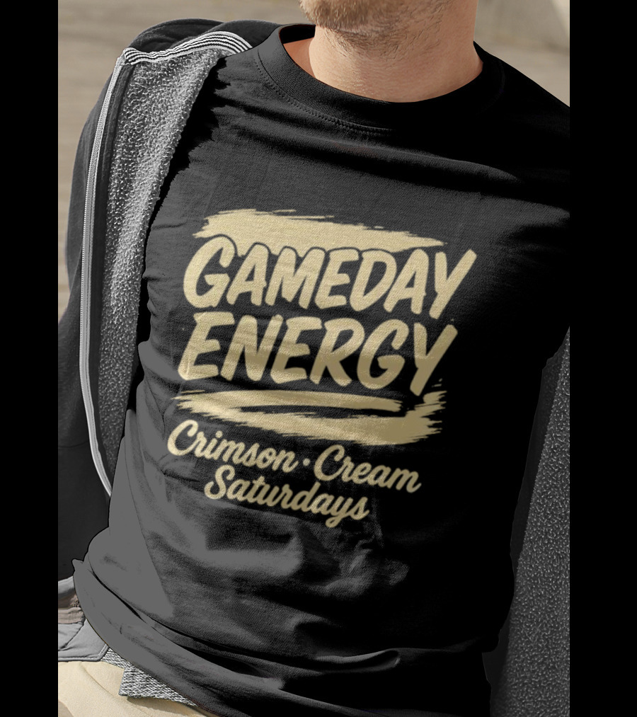 Gameday Energy Crimson Cream Saturdays T-Shirt