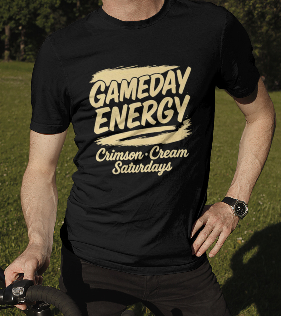 Gameday Energy Crimson Cream Saturdays T-Shirt