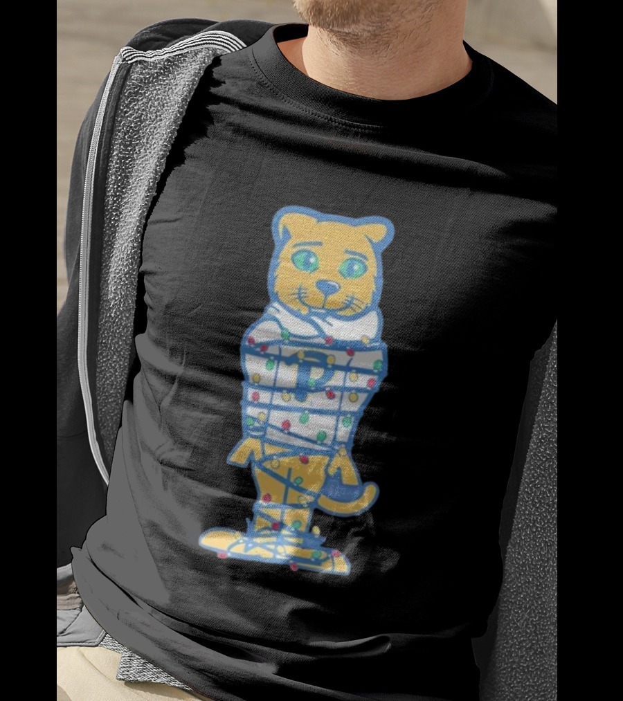 Panthers Holiday Christmas Lights Roc Premier T-Shirt