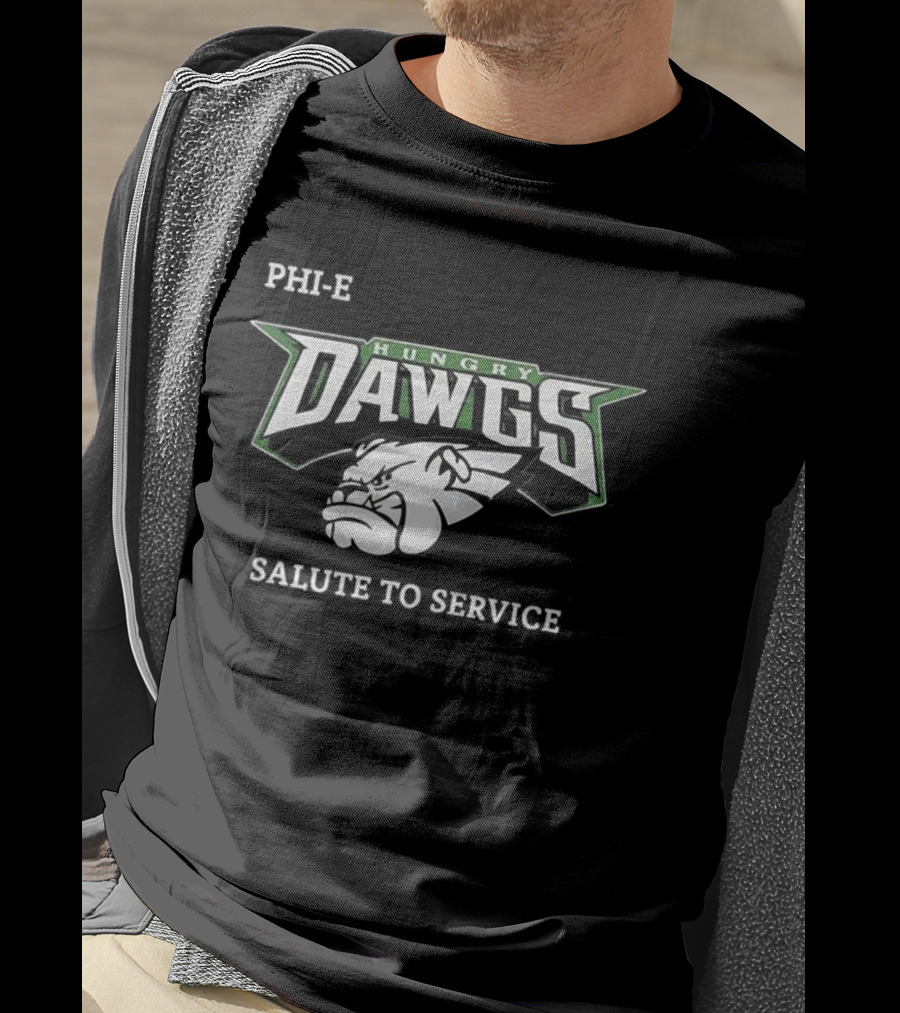 PHI K Hungry Dawgs Salute To Service T-Shirt