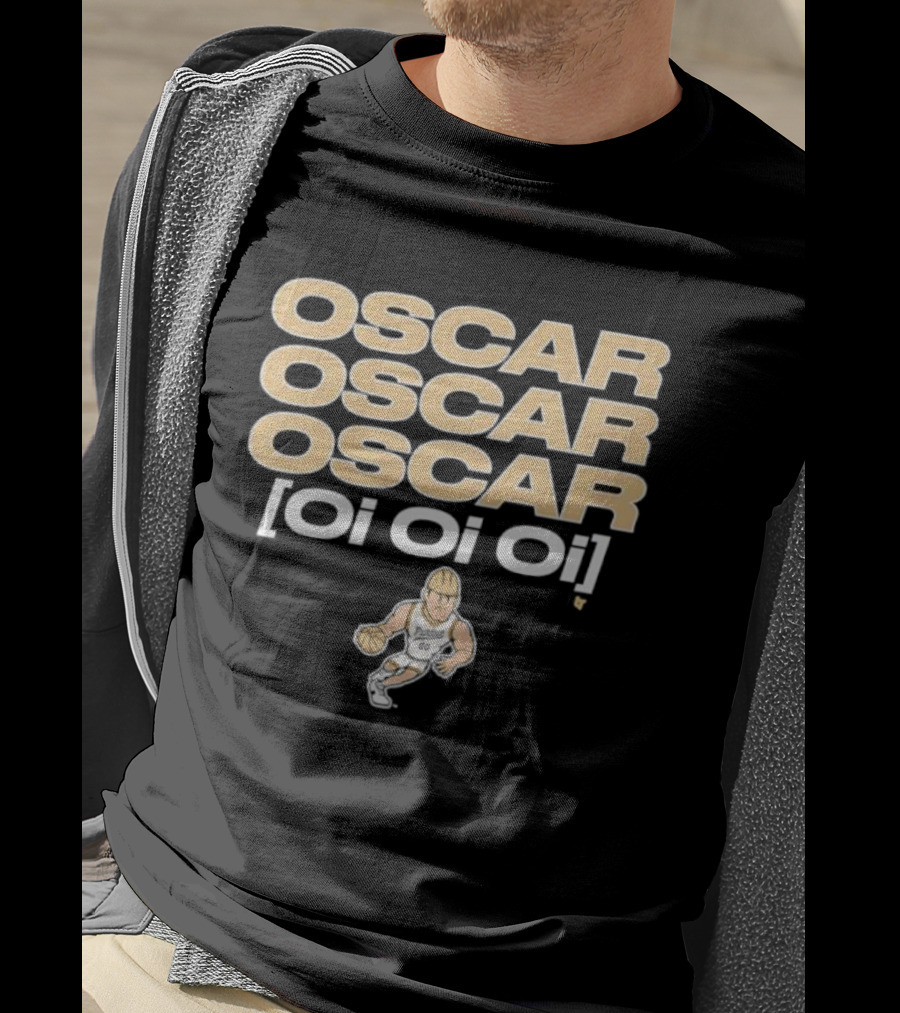 Purdue Basketball Oscar Cluff Oi Oi Oi Oscar Oscar Oscar T-Shirt
