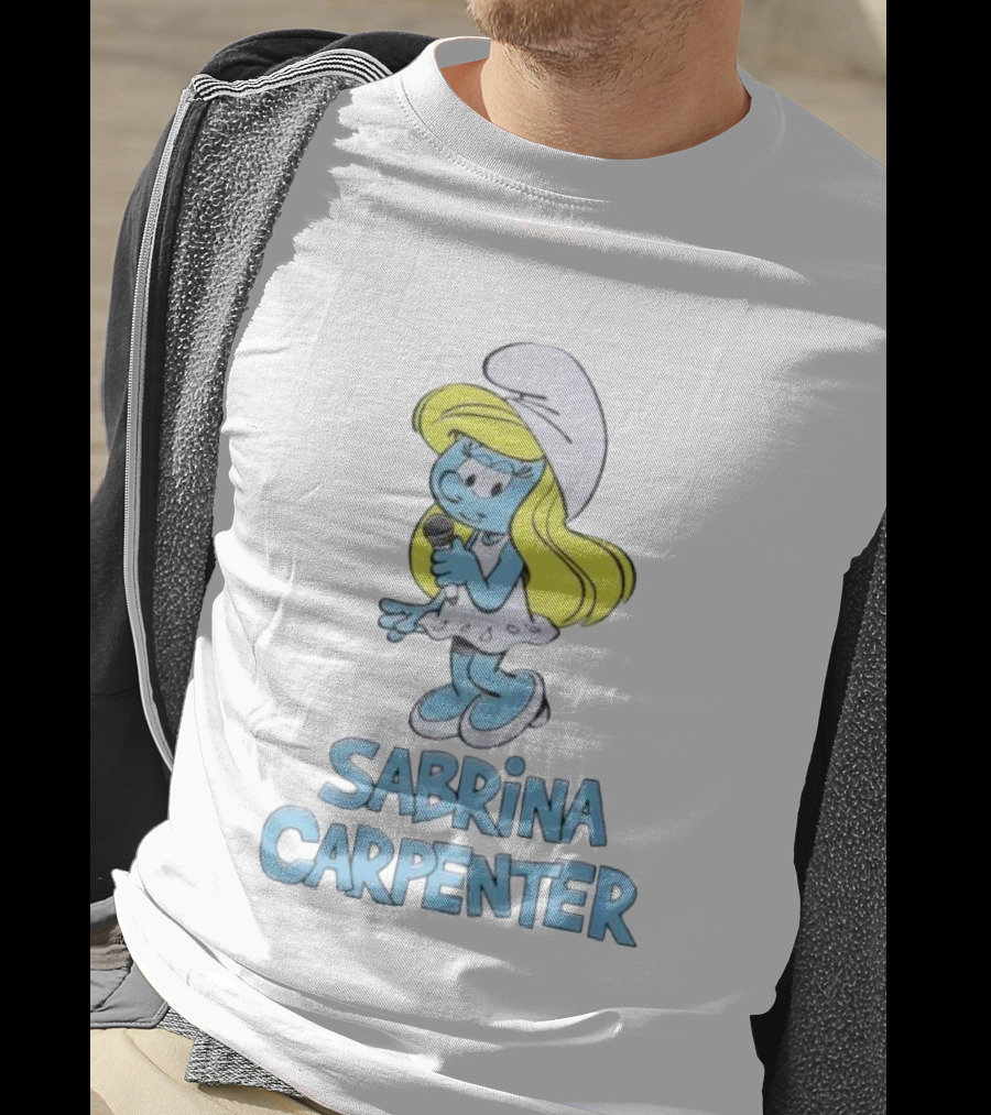 Sabrina Carpenter Smurfette Mic T-Shirt