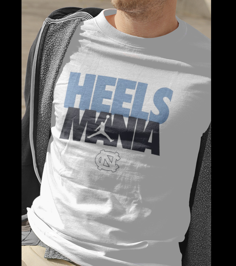 Heels Mania North Carolina Tar Heels Jordan Jumpman NC T-Shirt
