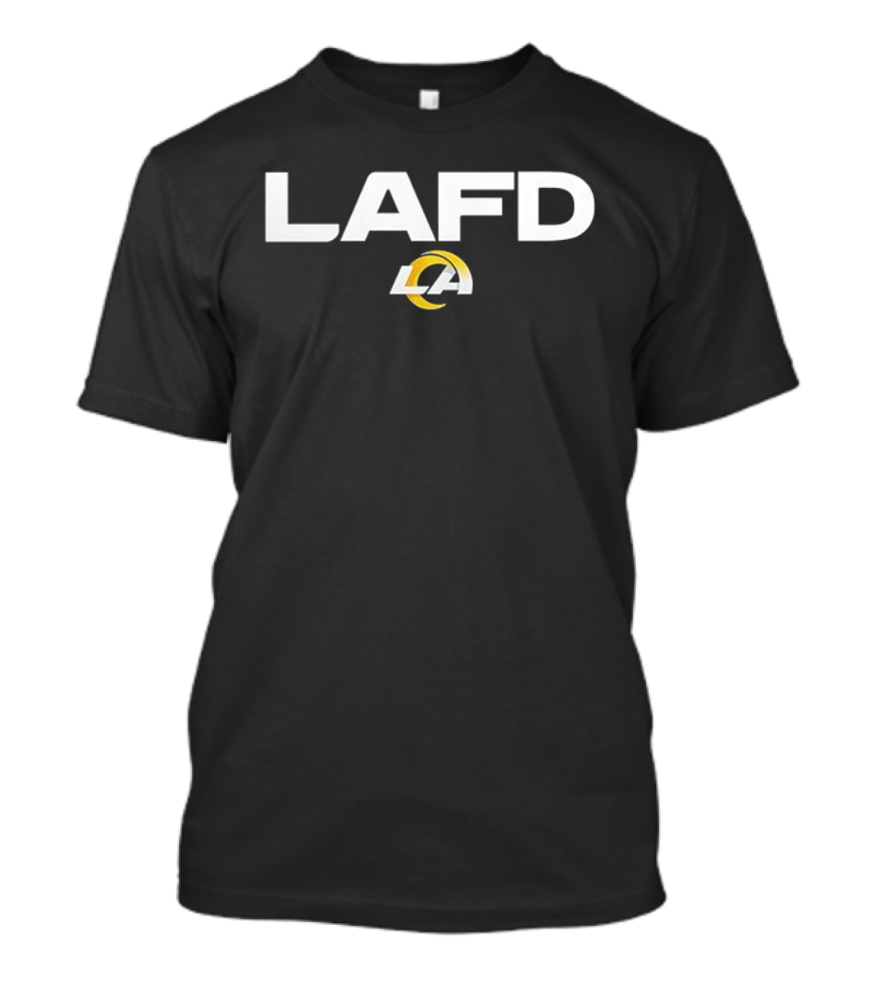 LAFD LA Rams Collaboration Emblem T-Shirt