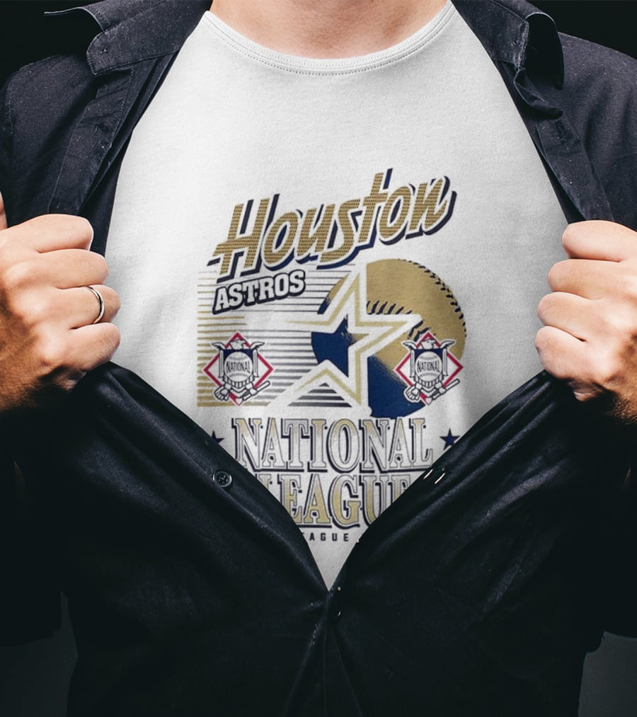 Houston Astros National League Major League Baseball Retro T-Shirt