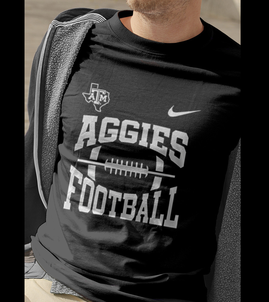 Texas A And M Aggies Football 2025 Gig ’Em Aggies Mascot Nike T-Shirt