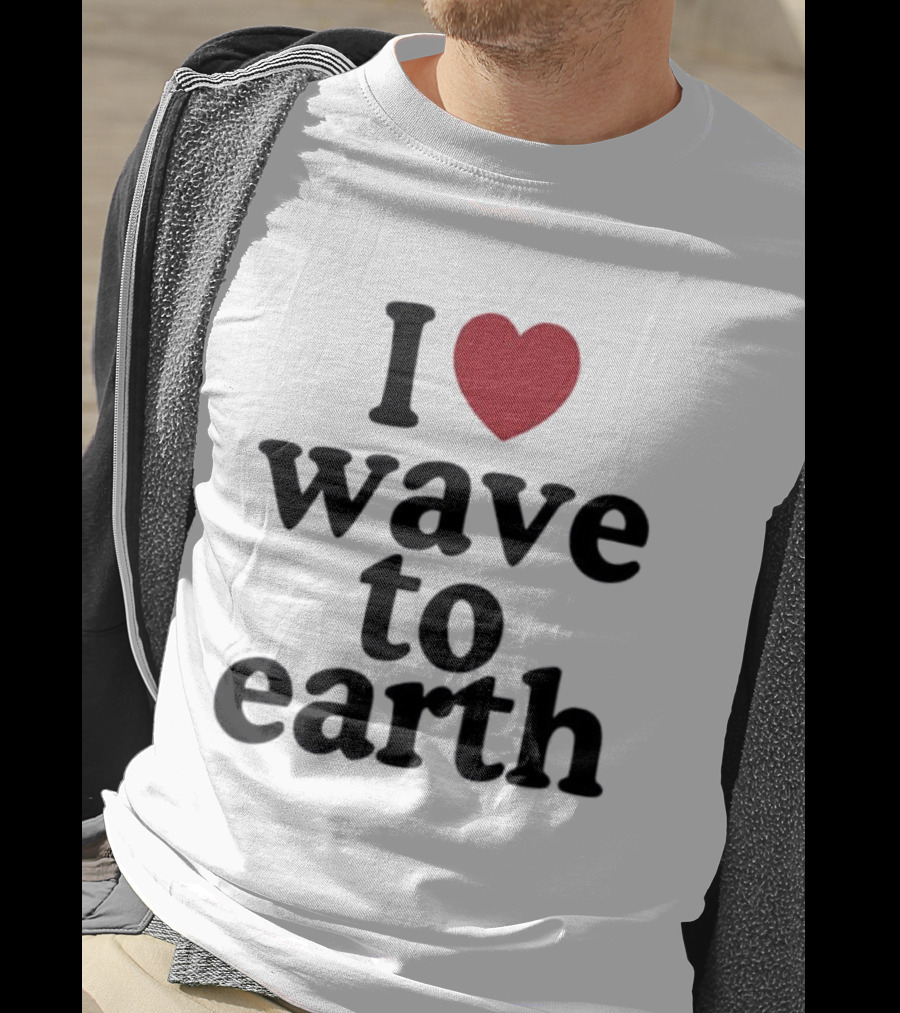I Love Wave To Earth Wave To Earth Red Heart T-Shirt