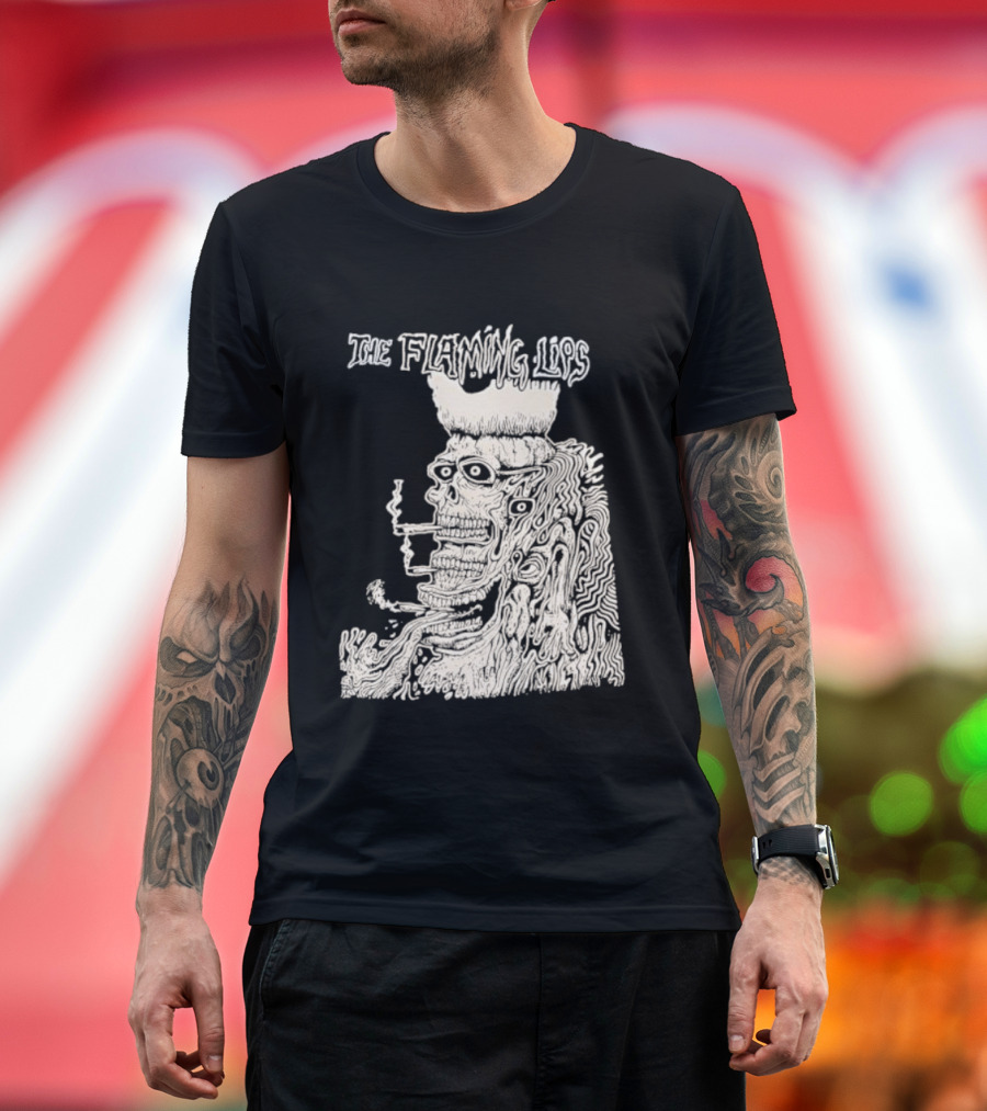 The Flaming Lips Fearless Freaks Smoking Monster Art T-Shirt